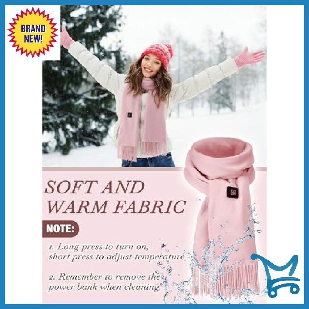 Heated Scarf Set with Touchscreen Gloves & Thermal Socks Gift Box - Picture 6 of 8